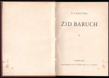 František Josef Čečetka: Žid Baruch