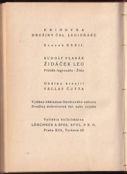 Rudolf Vlasák: Židáček Leo