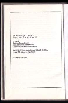 František Kafka: Židovské anekdoty