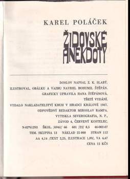 Karel Poláček: Židovské anekdoty