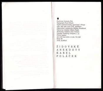 Karel Poláček: Židovské anekdoty