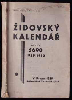 Židovský kalendář na rok 5690 (1929-1930)