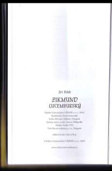Jiří Bílek: Zikmund Lucemburský