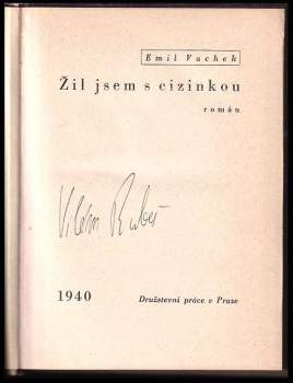 Emil Vachek: Žil jsem s cizinkou