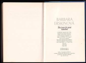 Barbara Erskine: Žila jsem již před staletími