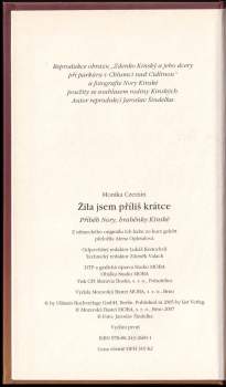 Monika Czernin: Žila jsem příliš krátce