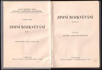 Bohumil Zahradník-Brodský: Zimní rozkvétání