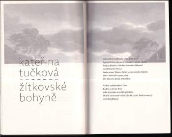 Kateřina Tučková: Žítkovské bohyně