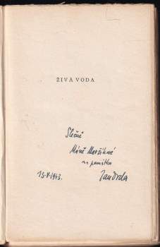 Jan Drda: Živá voda