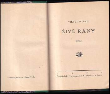 Viktor Hánek: Živé rány