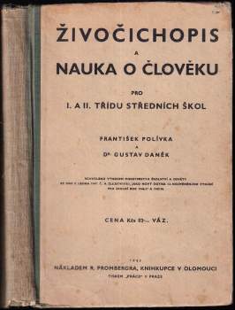 Živočichopis a nauka o člověku pro I. a II. třídu středních škol