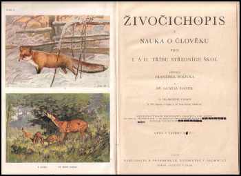 František Polívka: Živočichopis a nauka o člověku pro I. a II. třídu středních škol