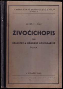 Živočichopis pro rolnické a odborné hospodářské školy