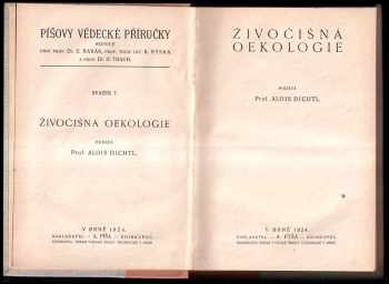 Alois Dichtl: Živočišná oekologie