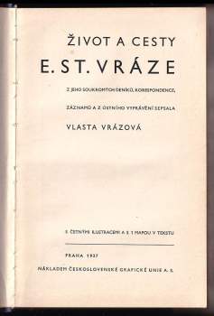 Enrique Stanko Vráz: Život a cesty E[nrika] St[anka] Vráze