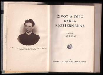 Max Regal: Život a dílo Karla Klostermanna
