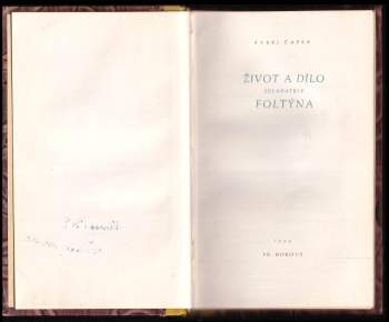 Karel Čapek: Život a dílo skladatele Foltýna