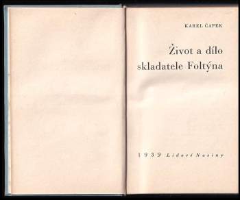 Karel Čapek: Život a dílo skladatele Foltýna