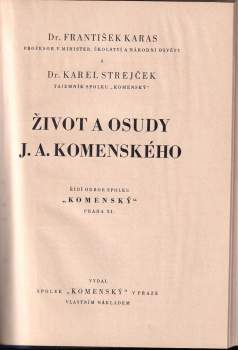 František Karas: Život a osudy J. A. Komenského
