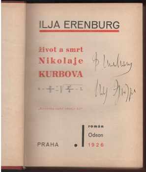 Il'ja Grigor'jevič Èrenburg: Život a smrt Nikolaje Kurbova