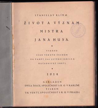 Jan Hus: Život a význam mistra Jana Husa