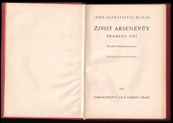 Ivan Aleksejevič Bunin: Život Arseněvův