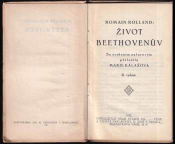Romain Rolland: Život Beethovenův