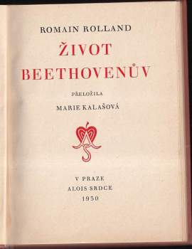 Romain Rolland: Život Beethovenův