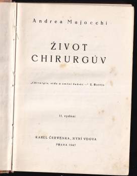Andrea Majocchi: Život chirurgův