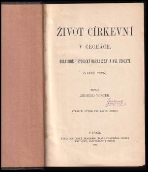 Zikmund Winter: Život církevní v Čechách
