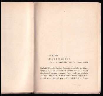 Giovanni Boccaccio: Život Dantův (1360)