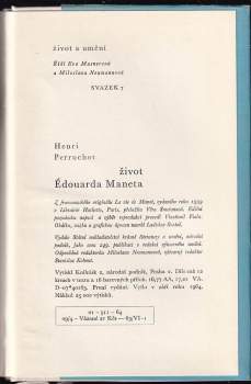 Henri Perruchot: Život Édouarda Maneta