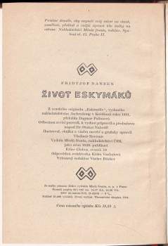 Fridtjof Nansen: Život Eskymáků