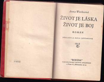 Anny Mahn: Život je láska, život je boj
