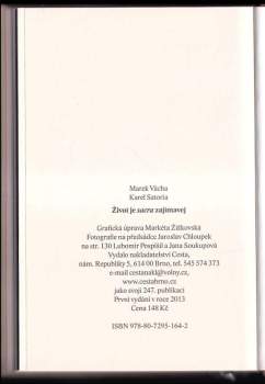 Marek Orko Vácha: Život je sacra zajímavej