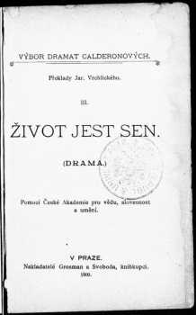 Pedro Calderón de la Barca: Život jest sen