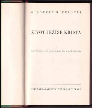 Giuseppe Ricciotti: Život Ježíše Krista