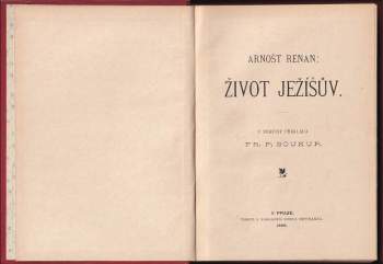 Ernest Renan: Život Ježíšův