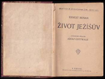 Ernest Renan: Život Ježíšův