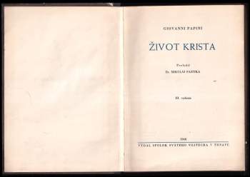 Giovanni Papini: Život Krista