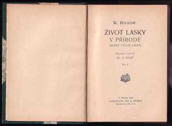 Wilhelm Bölsche: Život lásky v přírodě