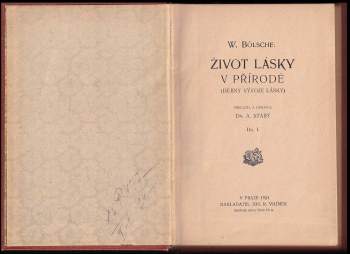 Wilhelm Bölsche: Život lásky v přírodě