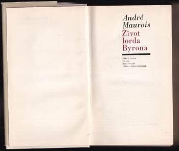 André Maurois: Život lorda Byrona