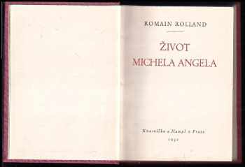 Romain Rolland: Život Michela Angela