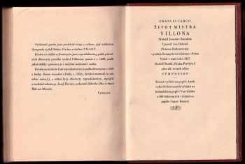 Francis Carco: Život mistra Villona