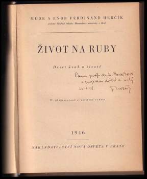 Ferdinand Herčík: Život na ruby