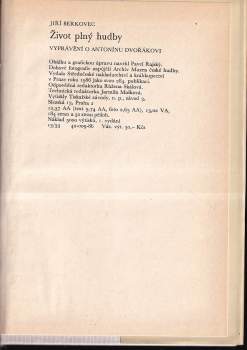 Jiří Berkovec: Život plný hudby