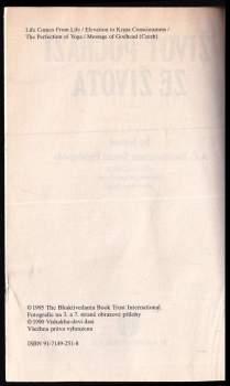 A. Č. Bhaktivédanta Swami Prabhupáda: Život pochází ze života