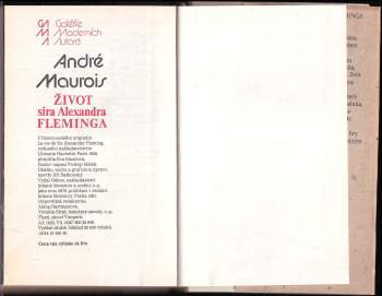 André Maurois: Život sira Alexandra Fleminga