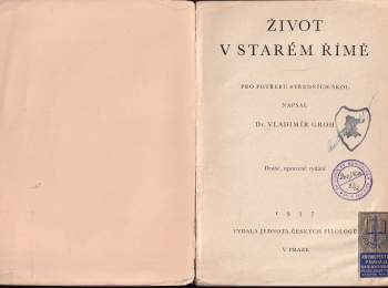 Život v starém Římě : pro potřebu středních škol